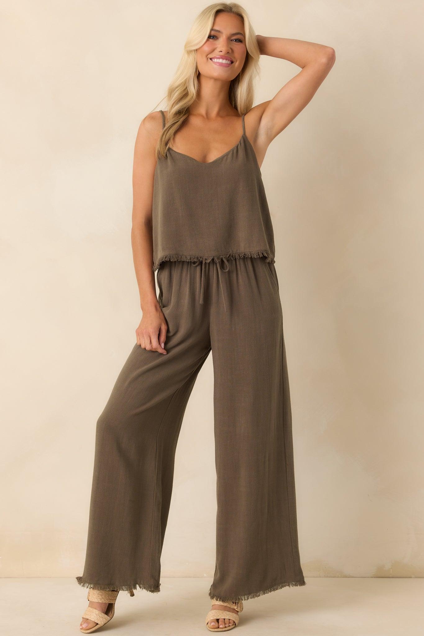 Z Supply Brown Soren Linen Pants Product Image