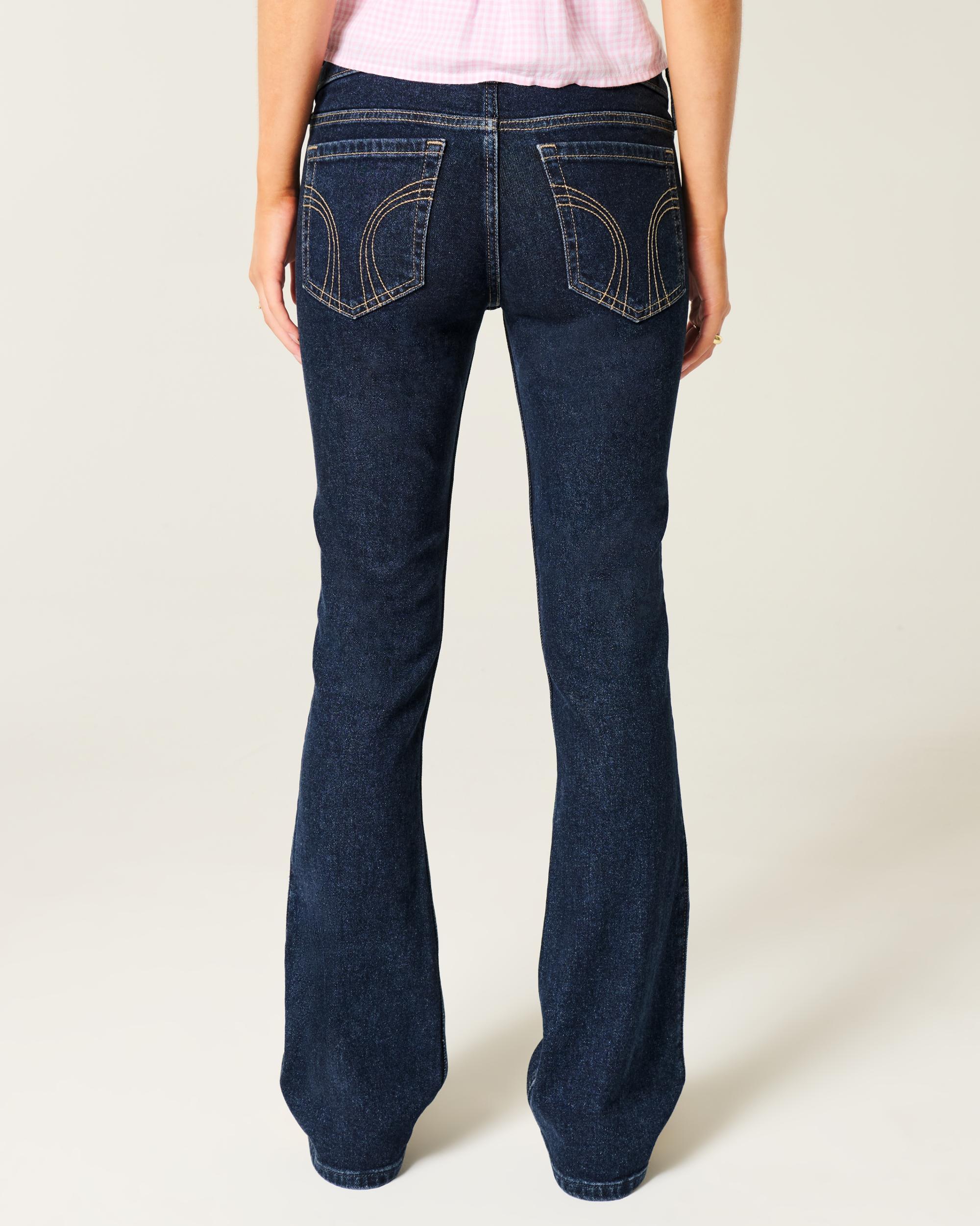 Low-Rise Dark Wash Boot Jeans Product Image