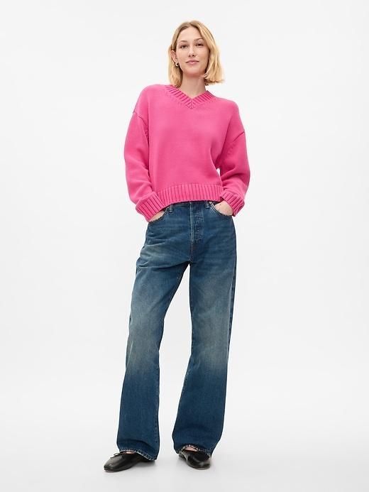 Oversized V-Neck Sweater Product Image