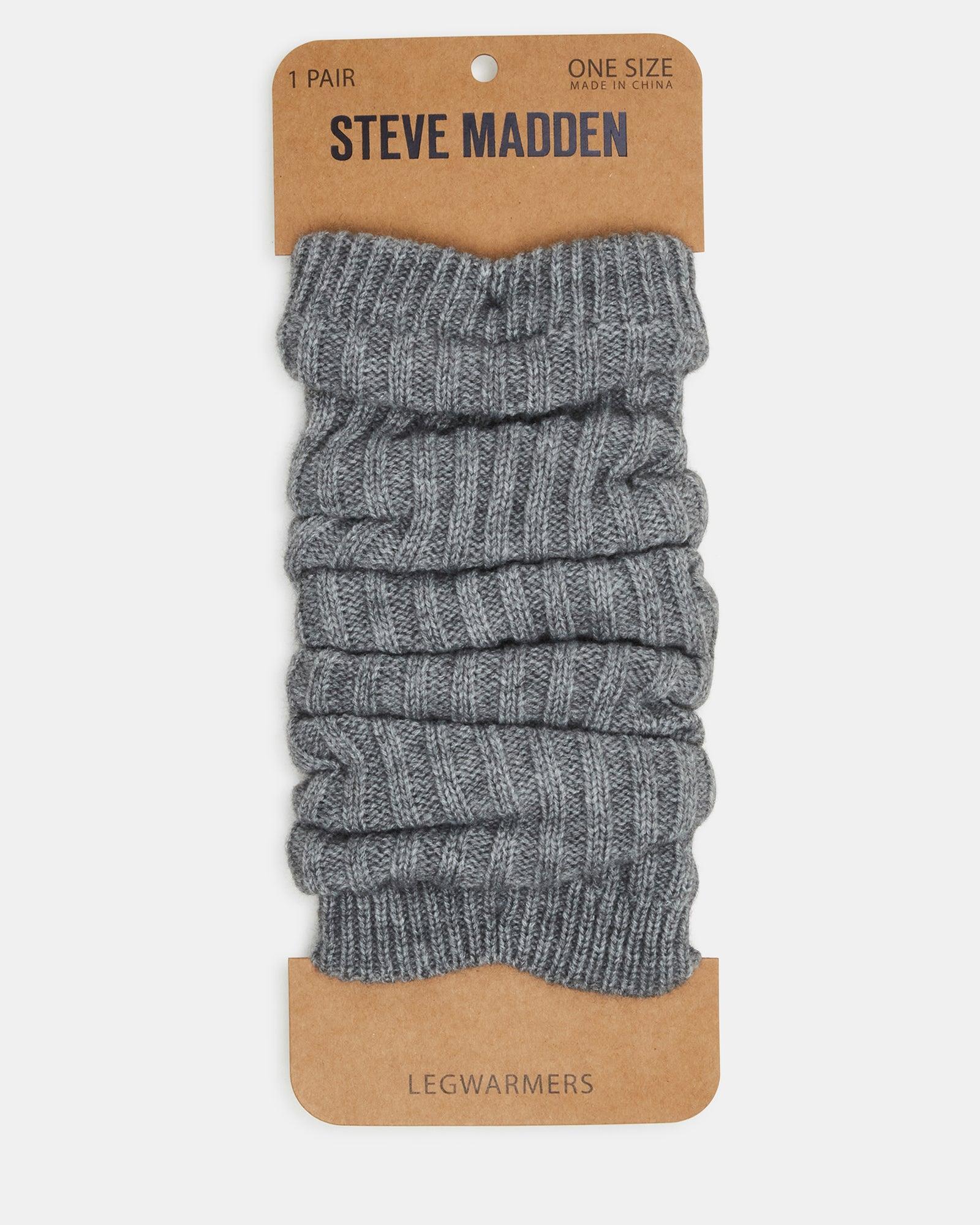 RIBBED LEG WARMERS GREY Female Product Image
