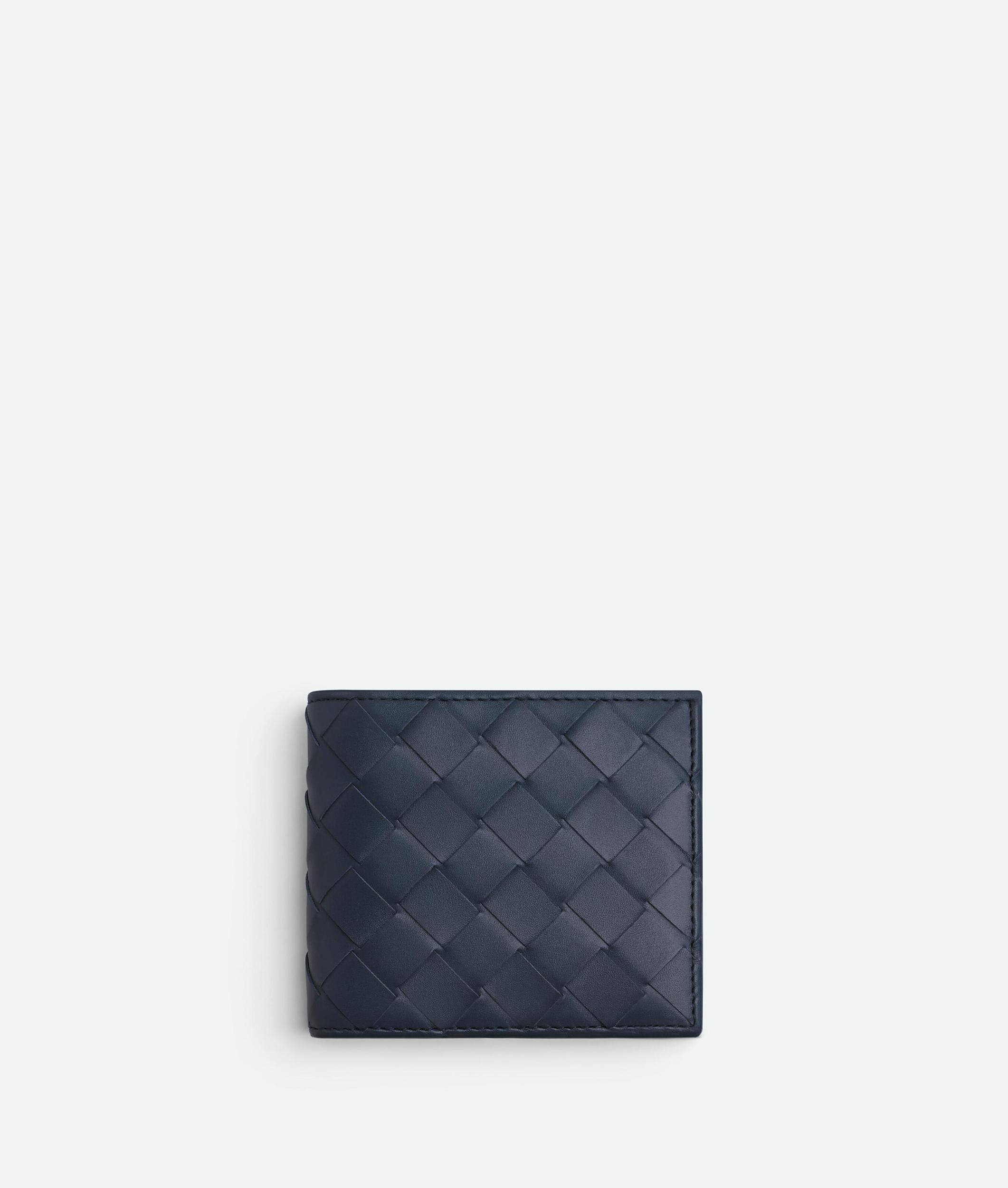 Men's Intrecciato Bi-Fold Wallet With Coin Purse in Space Product Image