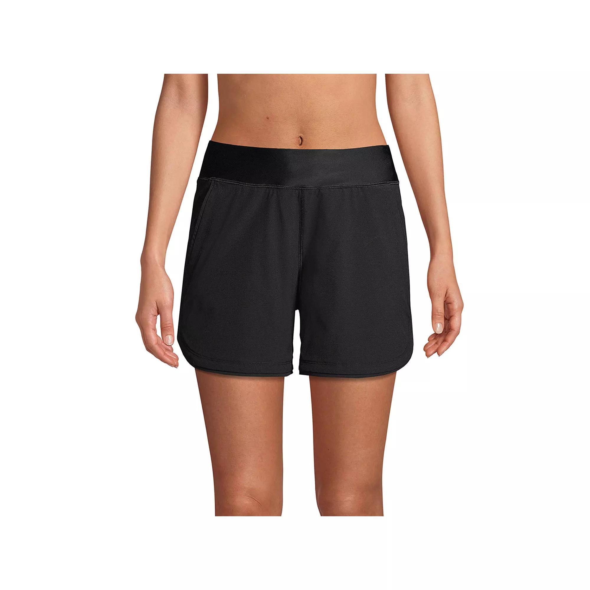 Women's Lands' End Curvy Fit 5" Quick Dry Swim Shorts, Size: 16, Deep  Blue Product Image