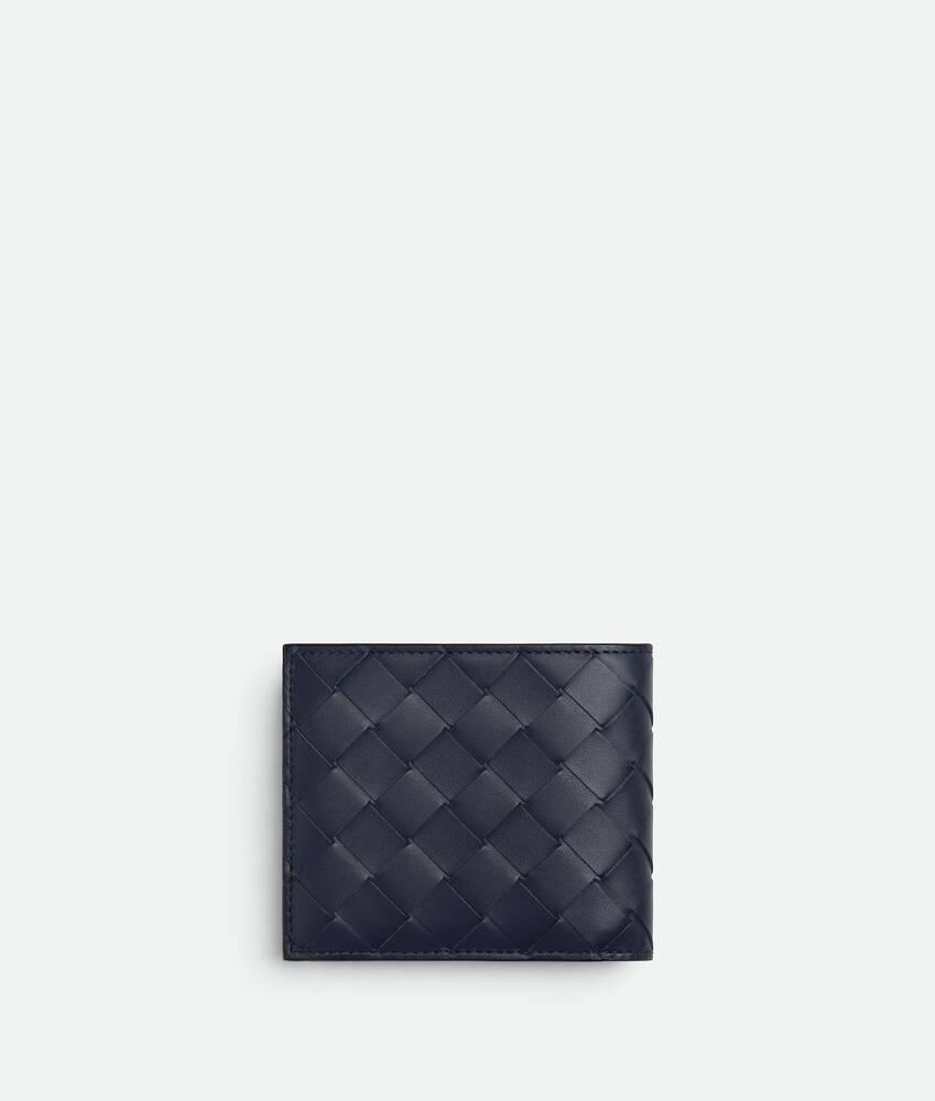 Men's Intrecciato Bi-Fold Wallet With Coin Purse in Abyss/cypress Product Image