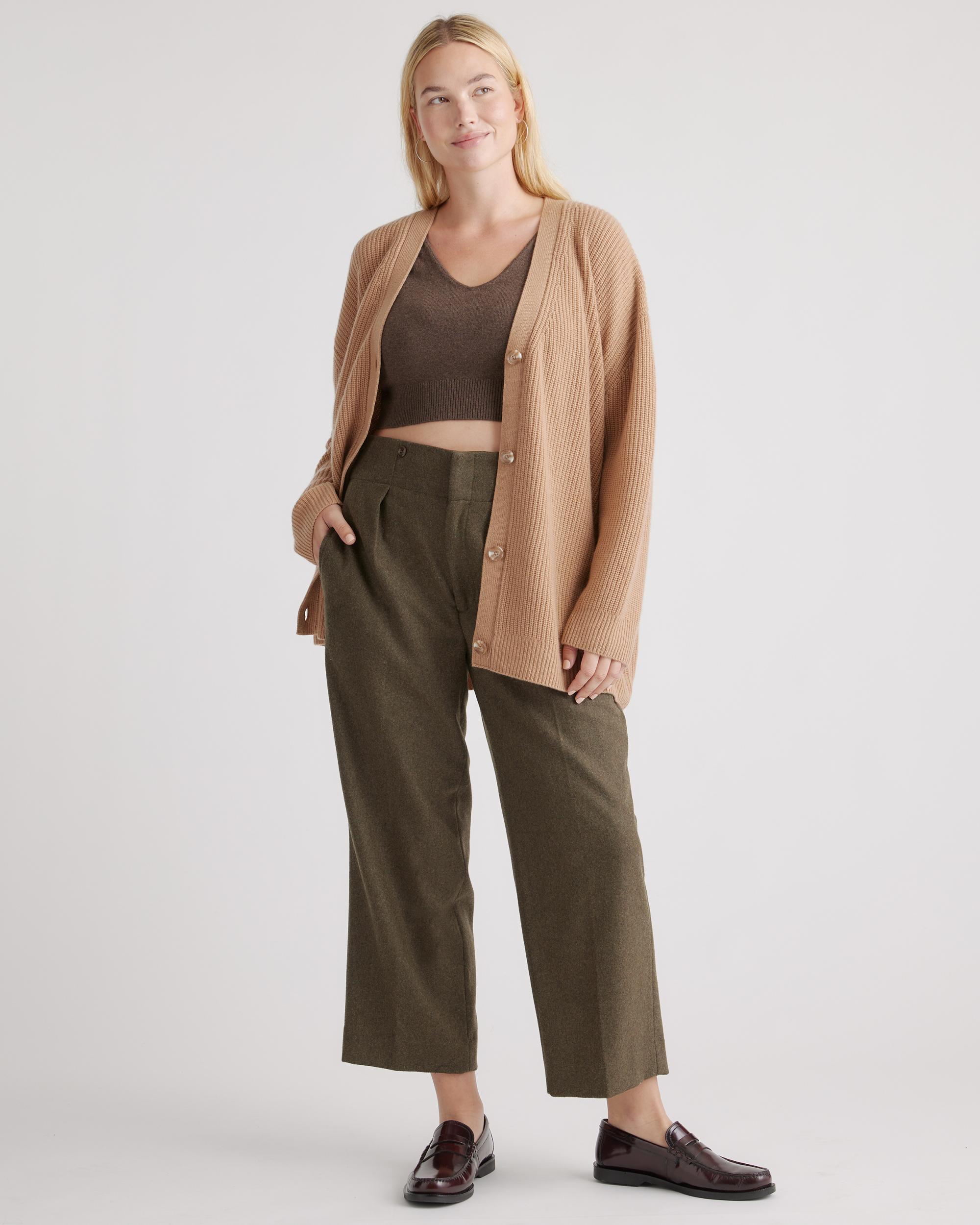 Quince | Women's Mongolian Spring Cashmere OverSized Boyfriend Cardigan Sweater Size XS Product Image