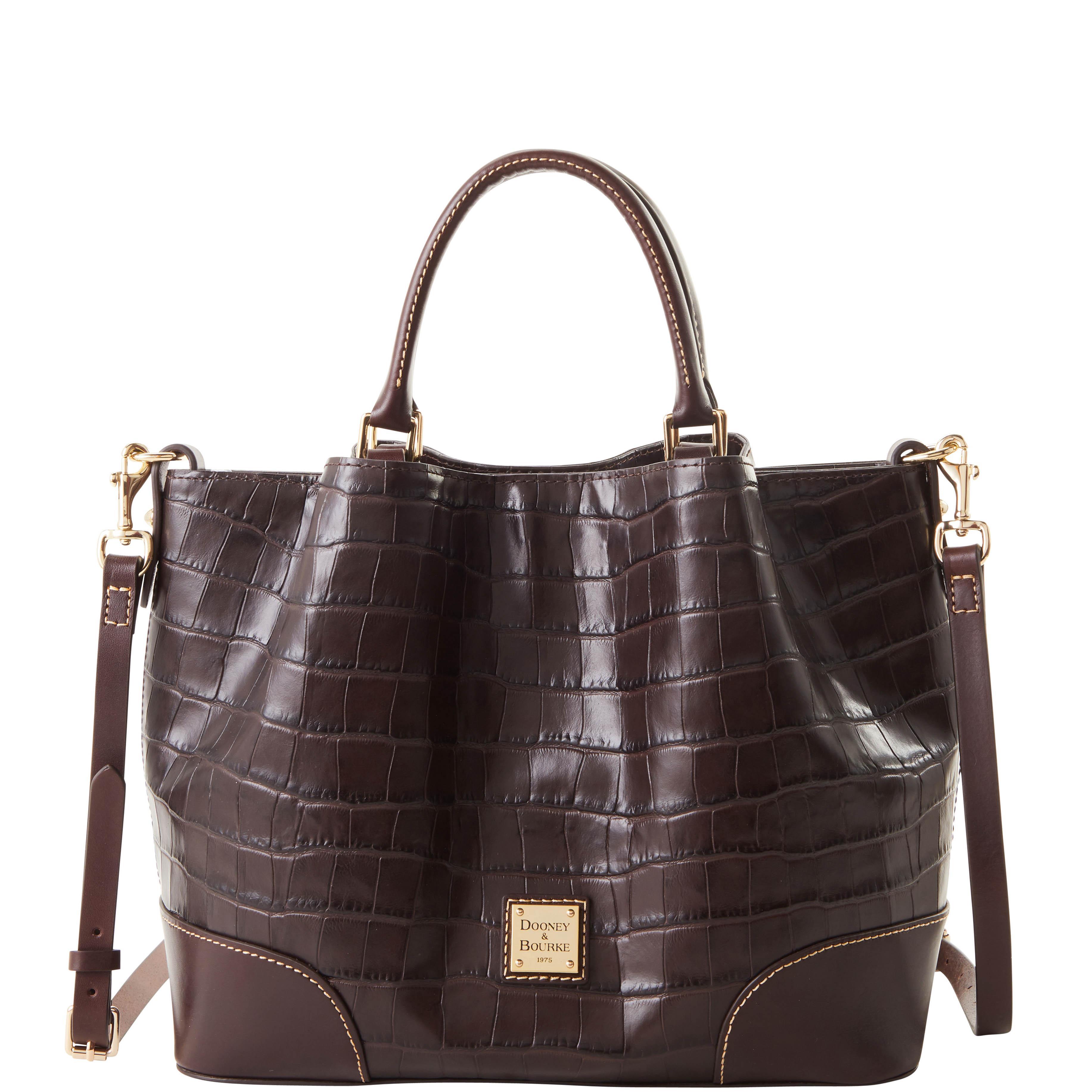 Dooney & Bourke Womens Oakdale Leather Brenna Bag in Midnight Blue Product Image