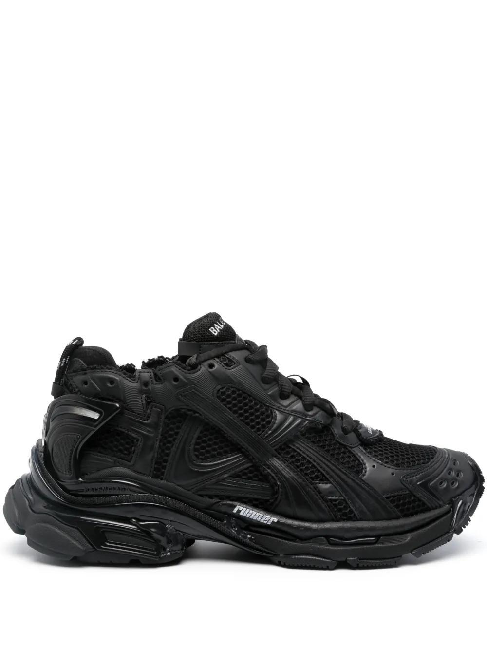 BALENCIAGA Runner Sneakers - Mesh - Black Matt Product Image