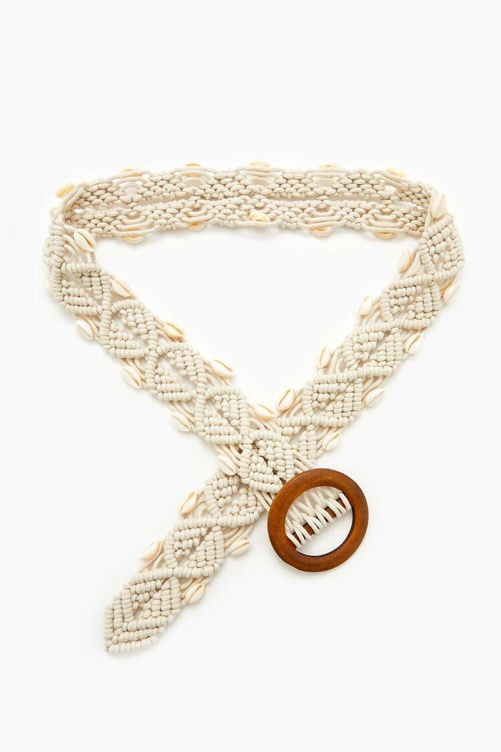 Macrame Crochet Seashell Belt | Forever 21 Product Image