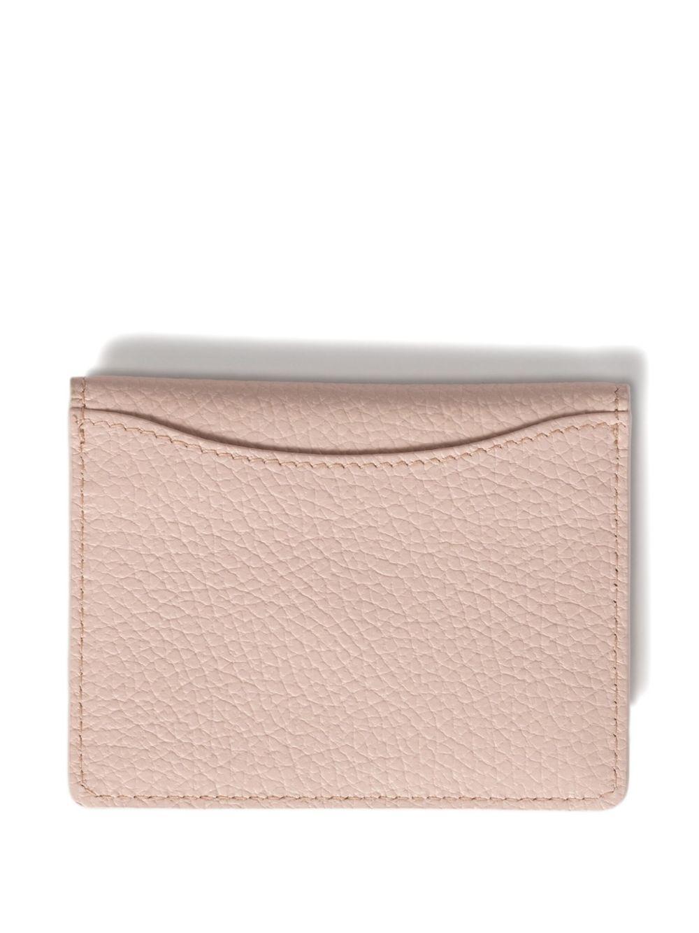 logo-plaque leather card holder Product Image