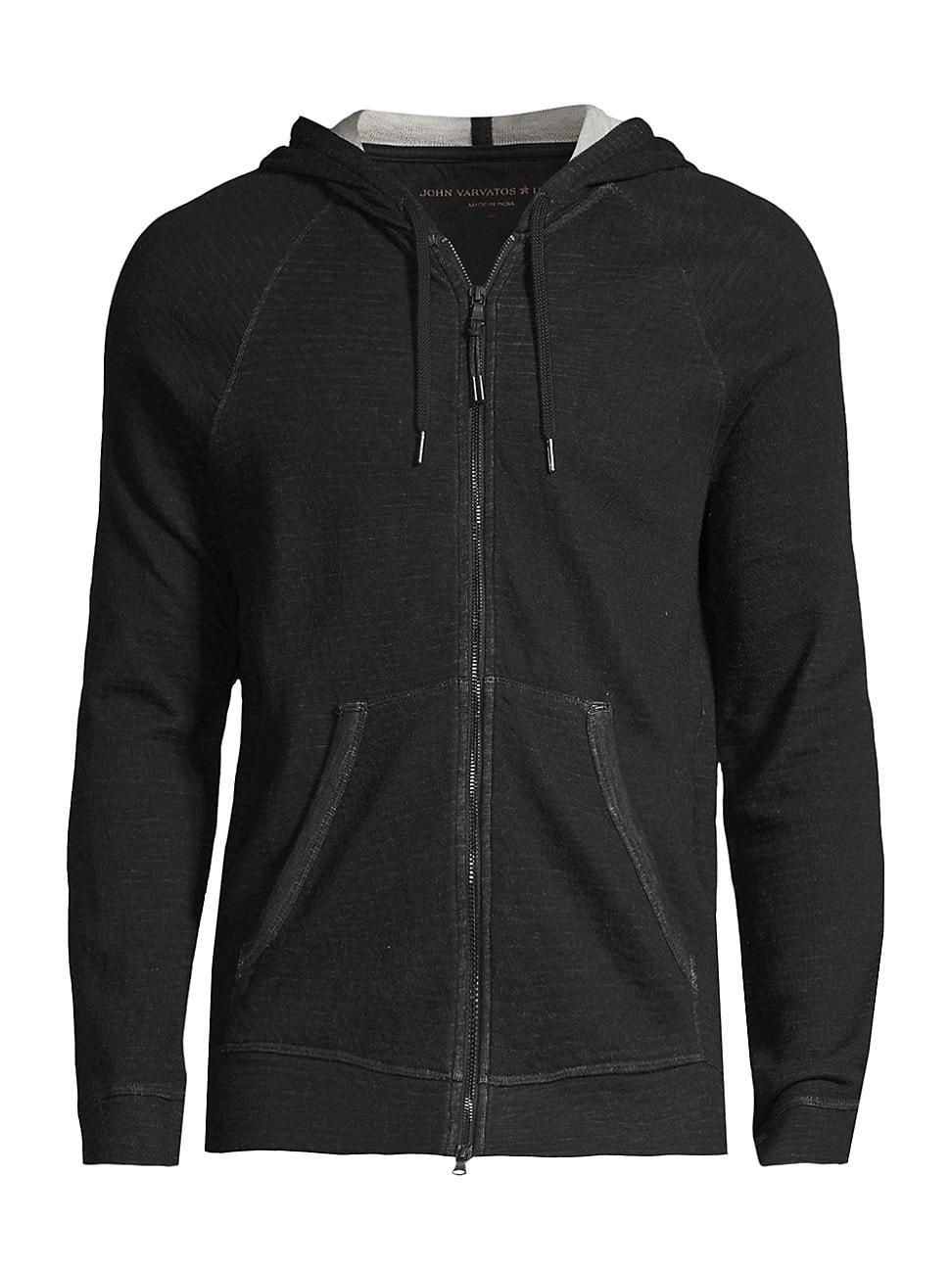 Mens Double-Knit Plaited Hoodie Product Image
