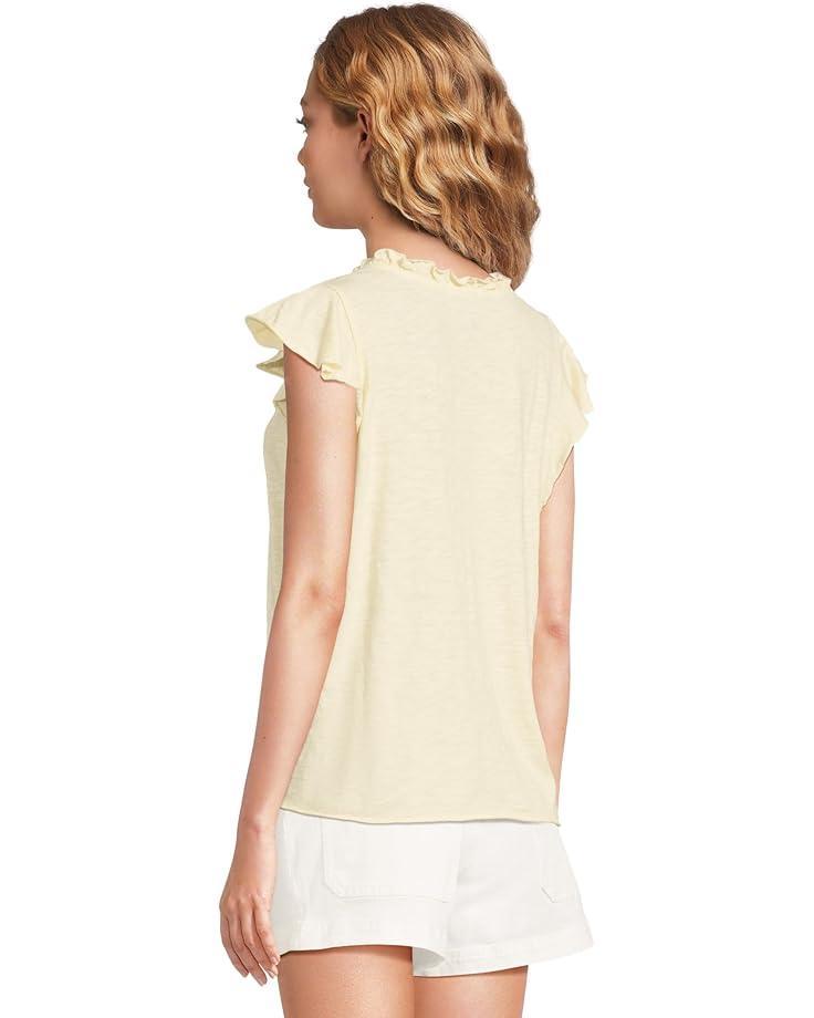 Flutter Sleeve Tie Front Top Product Image