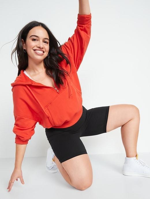 High-Waisted Biker Shorts -- 8-inch inseam Product Image