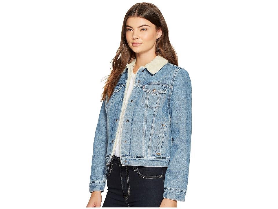 Levi's(r) Womens Original Sherpa Trucker Jacket Black) Women's Coat Product Image