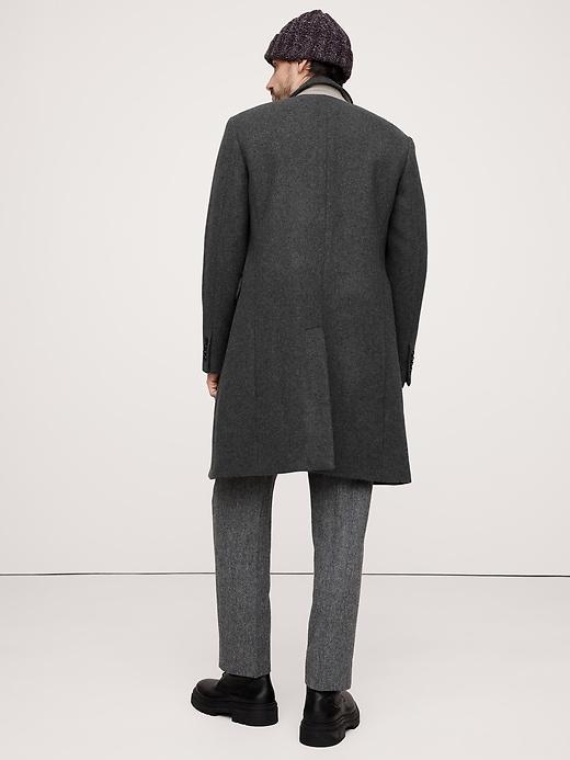 Italian Melton Double-Breasted Topcoat Product Image