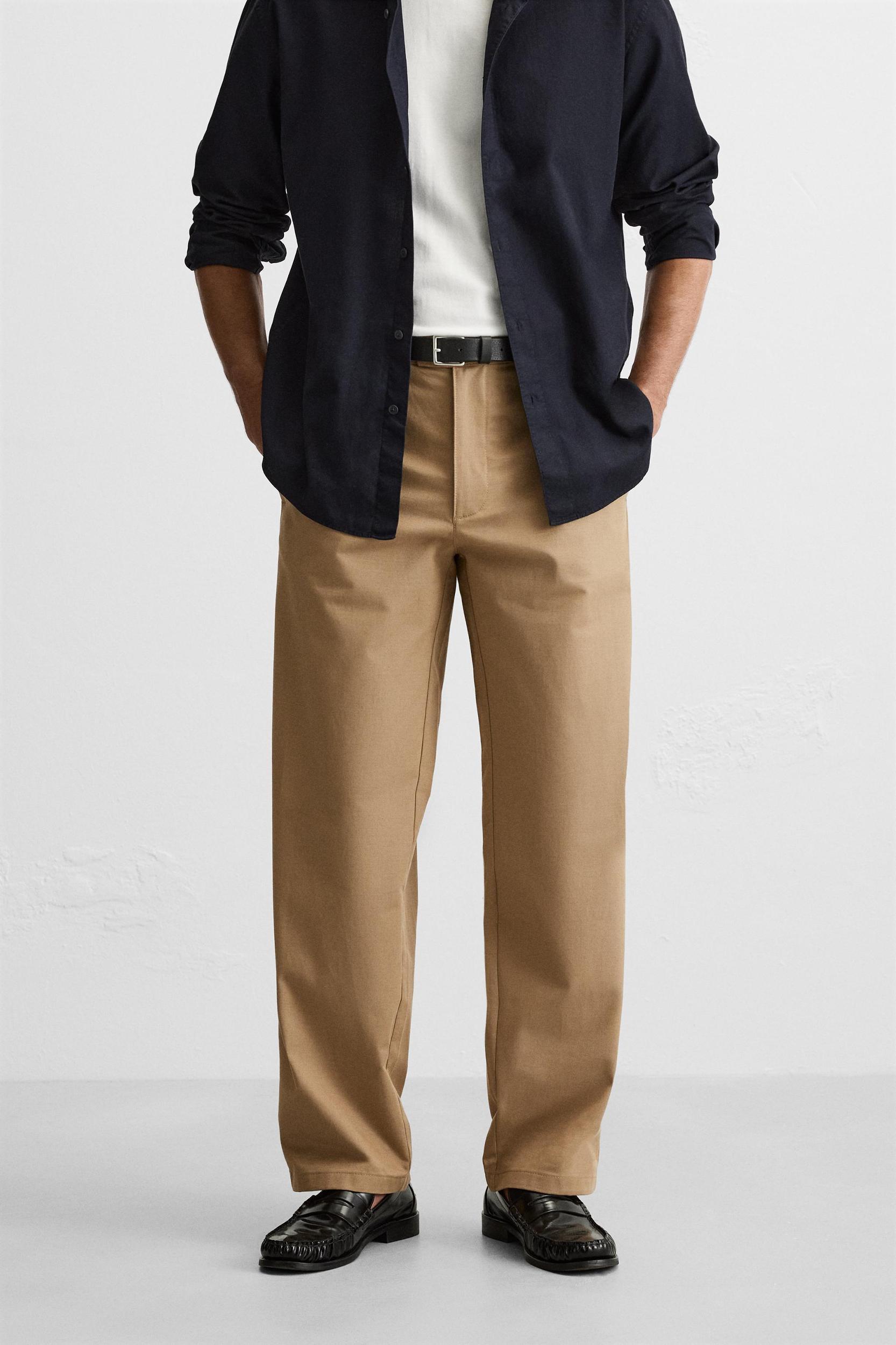 PLEATED COTTON - LINEN PANTS Product Image