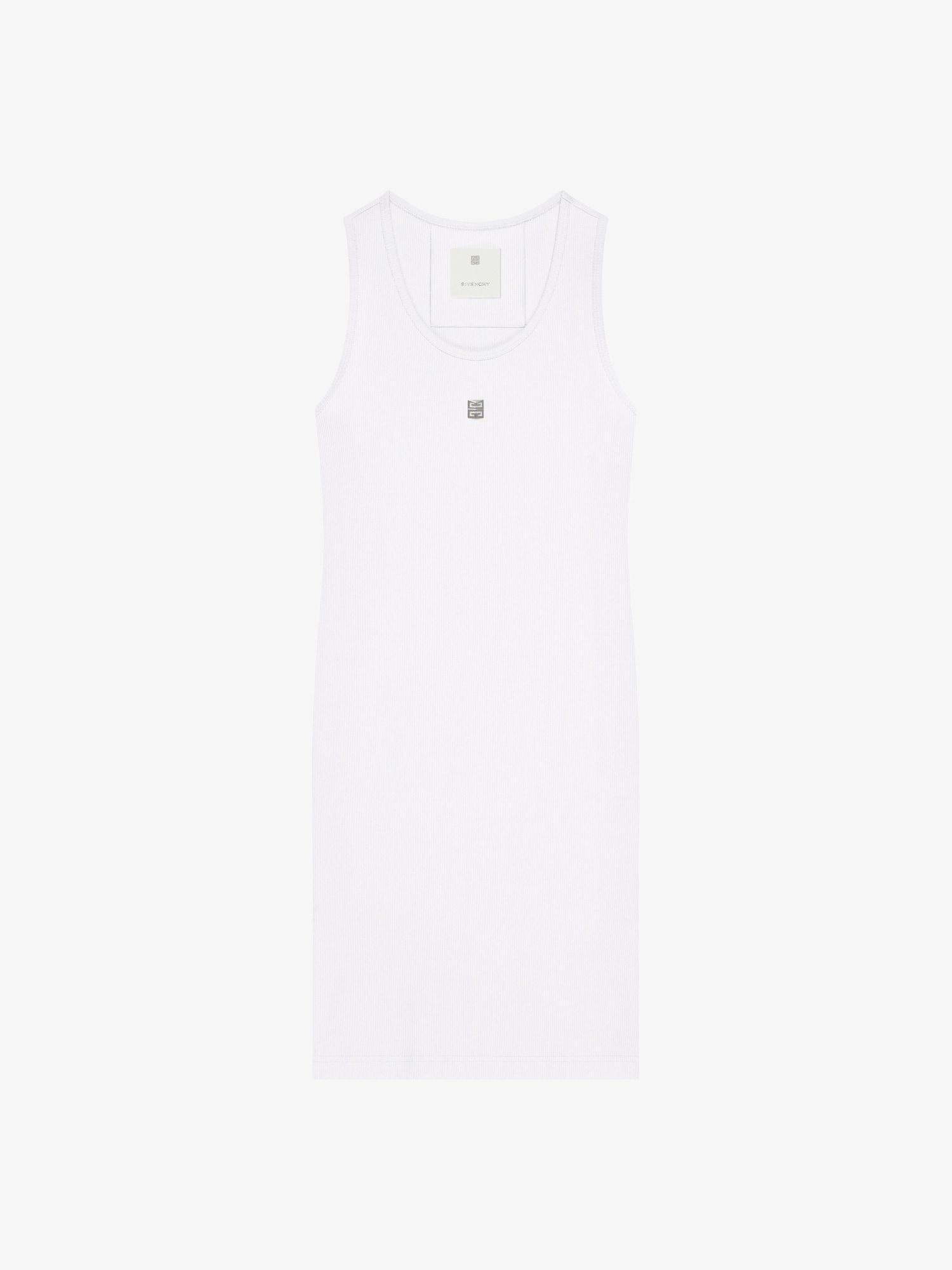 Tank dress in cotton with 4G detail Product Image