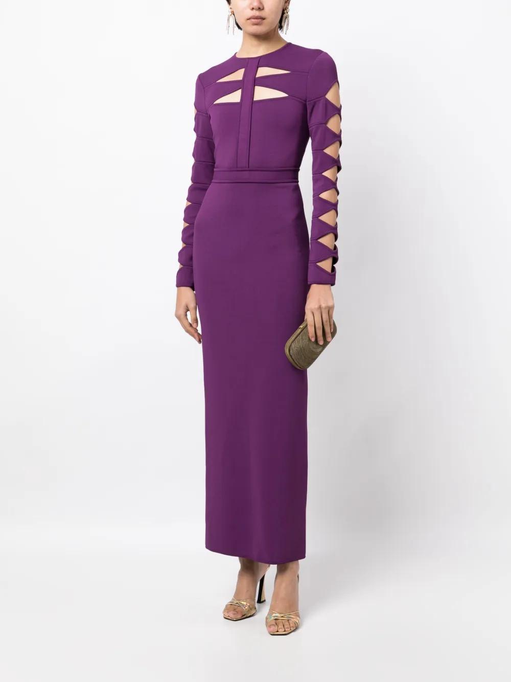 cut-out knit dress Product Image