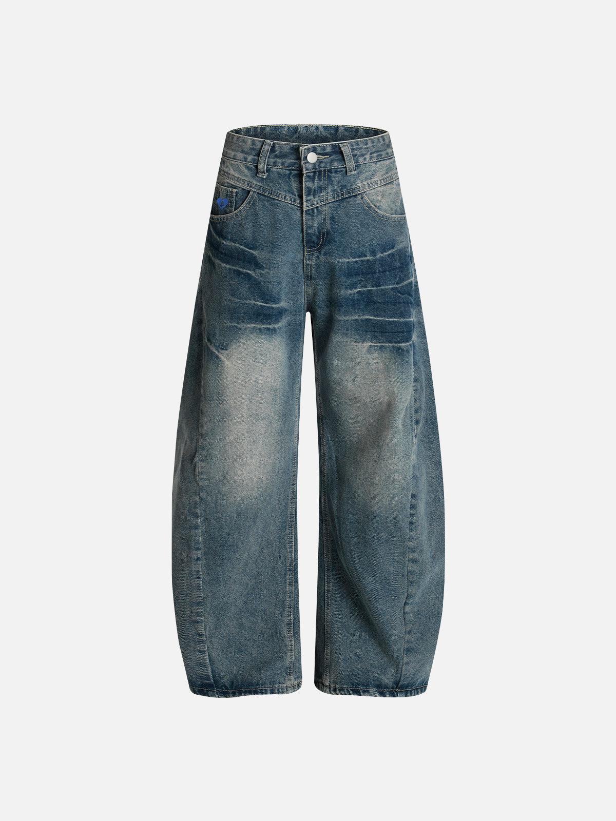 Aelfric Eden Texture Washed Barrel Jeans Product Image