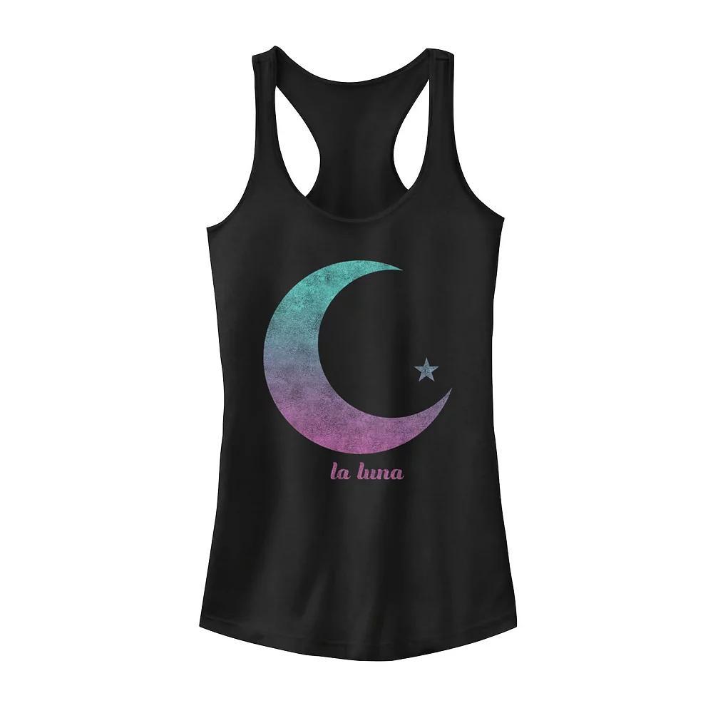 Juniors' La Luna Moon & Star Gradient Graphic Tank Top, Girl's, Size: XXL, Black Product Image