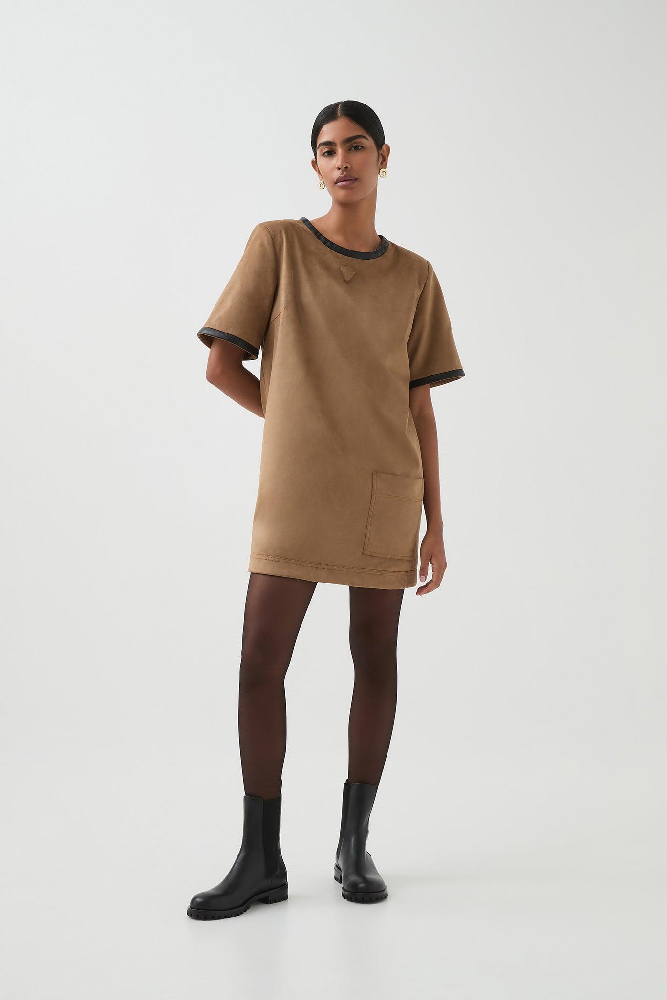Calyx Vegan Suede Dress Product Image