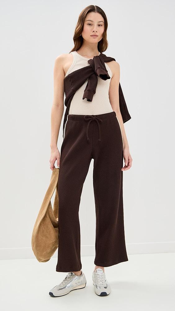 DONNI. The Thermal Crop Stripe Pants | Shopbop Product Image
