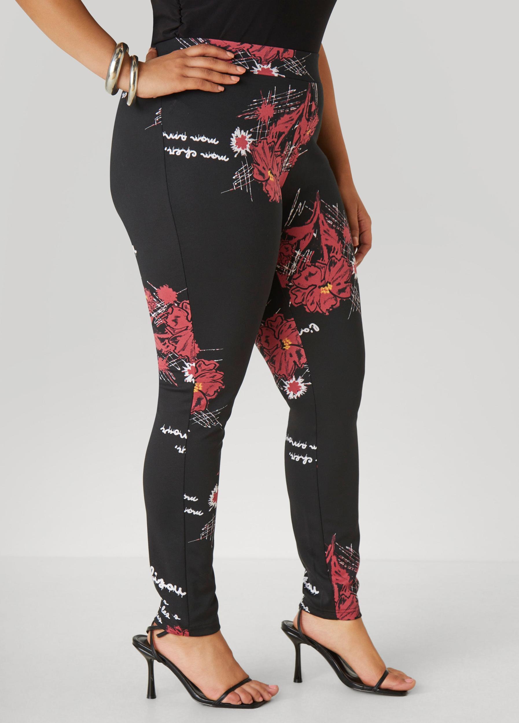 Printed Ponte Leggings Product Image