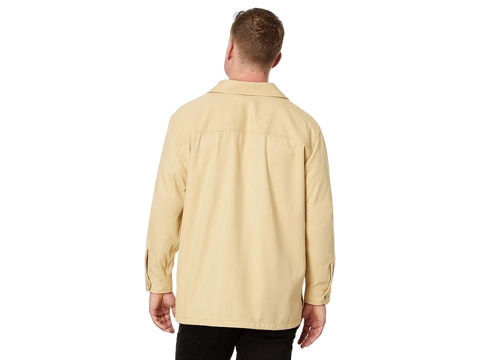 Lacoste Long Sleeve Overshirt Fit Button-Down Shirt w/ Two Front Pockets (Croissant) Men's Jacket Product Image