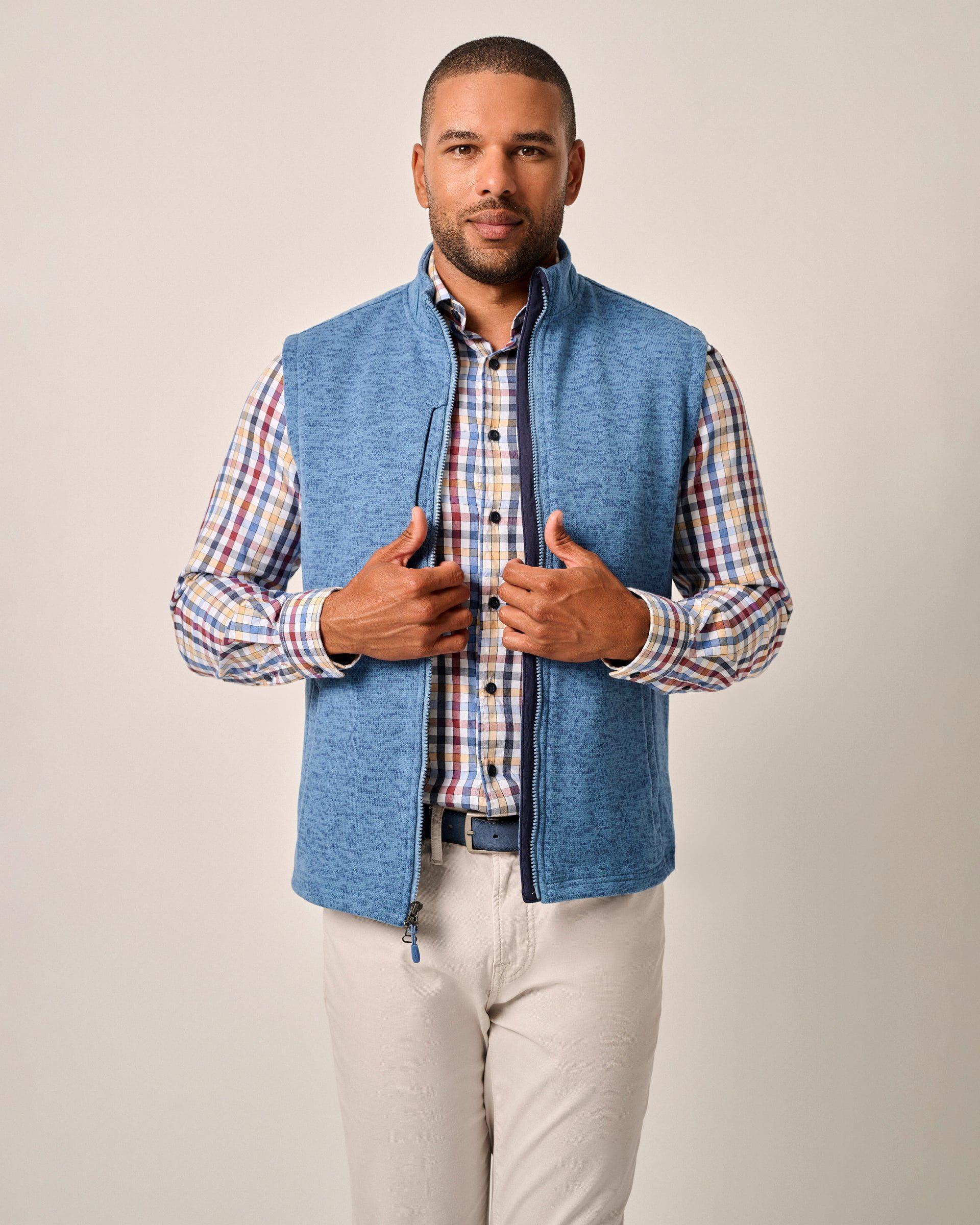 johnnie-O Denalis Double-Zip Fleece Vest Product Image