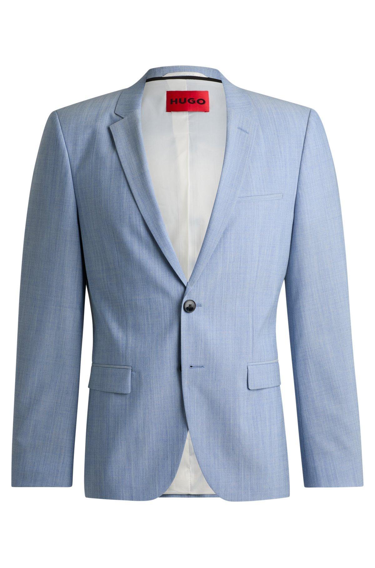 Extra-slim-fit blazer in a melange wool blend Product Image