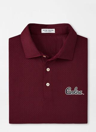 Peter Millar Mens South Carolina Script Tesseract Performance Jersey Polo | Color: Maroon | Size: M Product Image