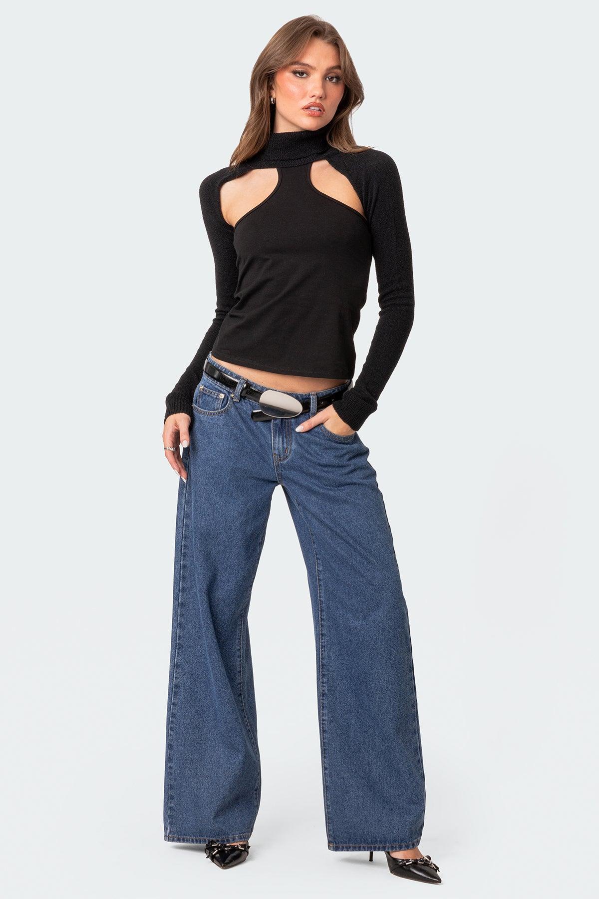 Turtle Neck Shrug Sweater Product Image