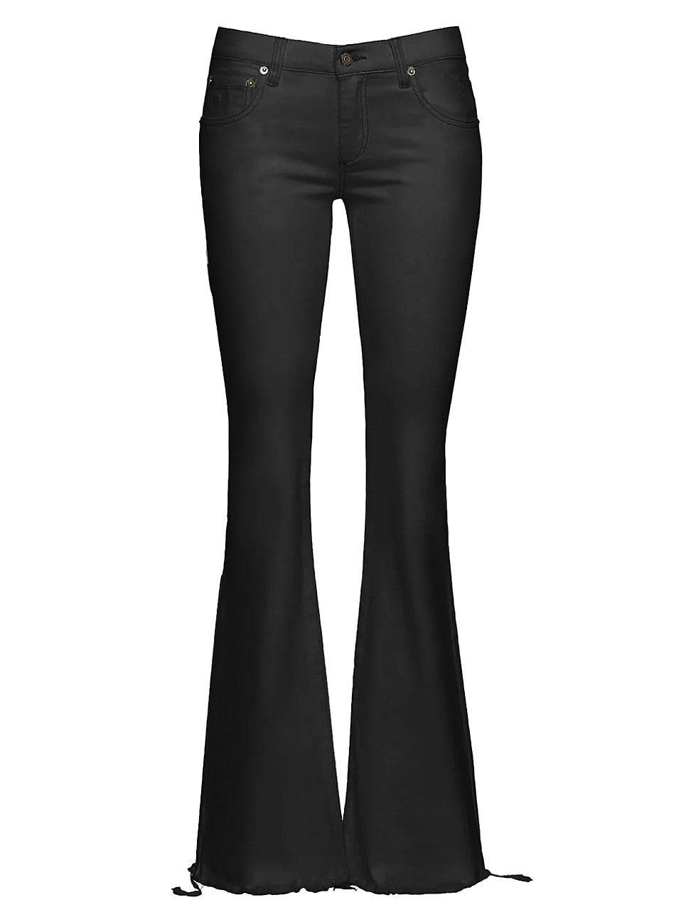 Womens Demi Waxed Denim Jeans Product Image