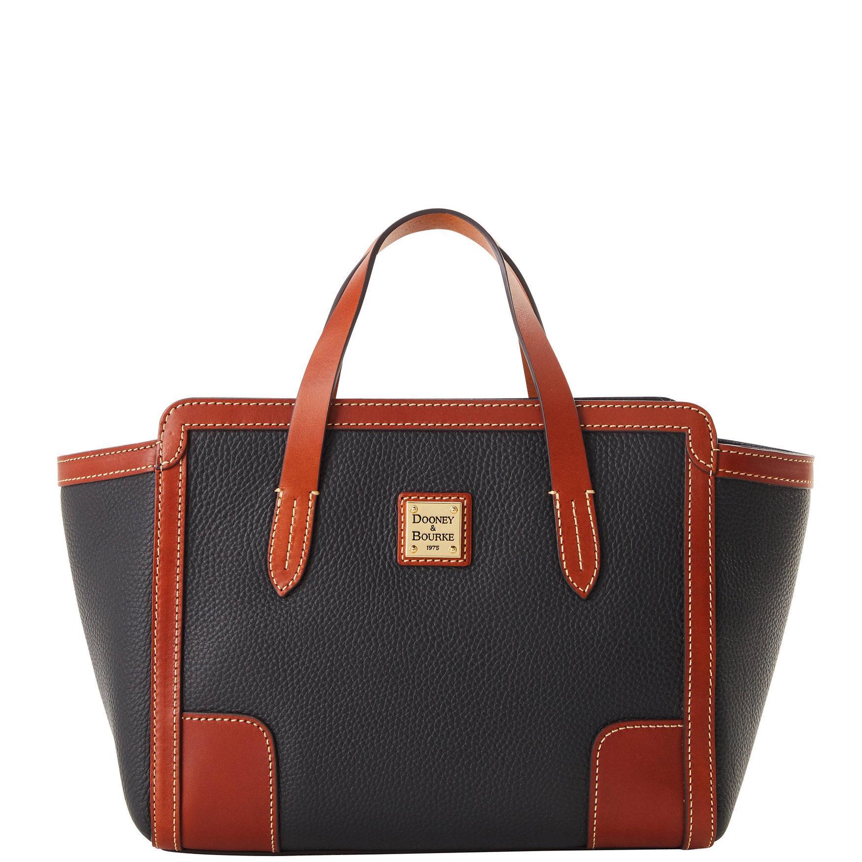 Dooney & Bourke Womens Pebble Grain Small Leather Shopper Bag in Midnight Blue Product Image