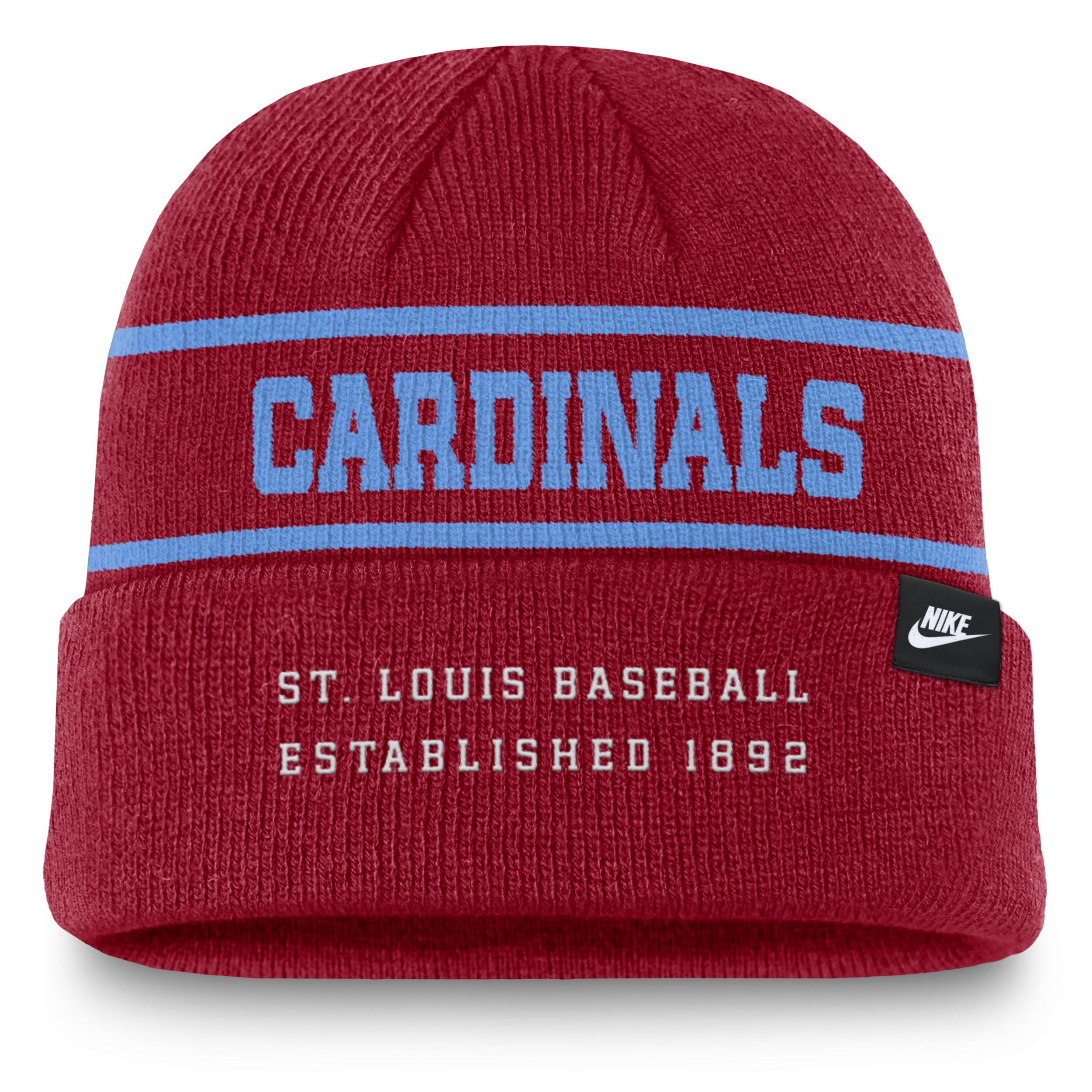 Men's Nike Red St. Louis Cardinals Cooperstown Collection Rewind Terra Cuffed Knit Hat Product Image
