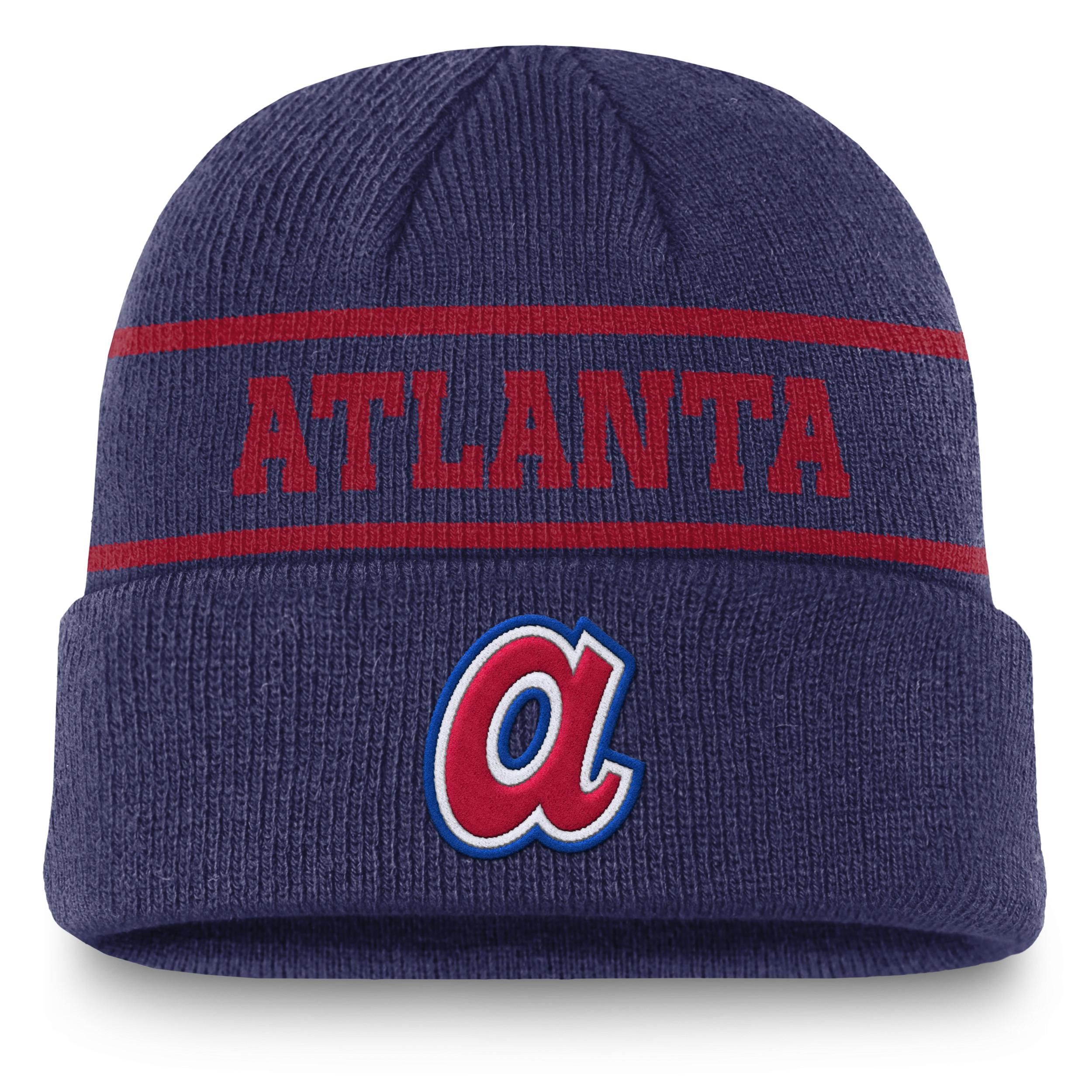 Men's Nike Royal Atlanta Braves Cooperstown Collection Rewind Terra Cuffed Knit Hat, Blue Product Image