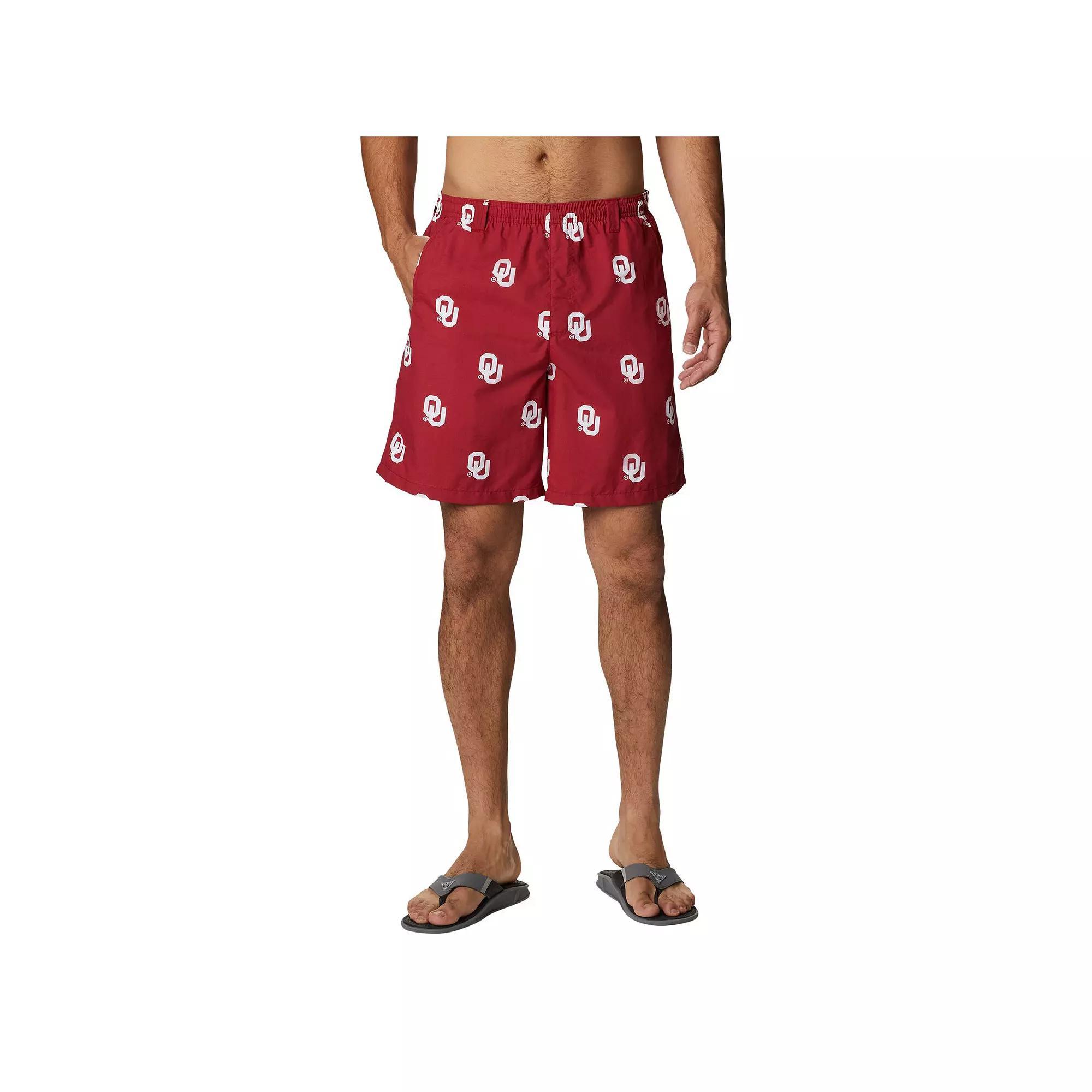 Mens Columbia Crimson Oklahoma Sooners Backcast II Omni-Shade Hybrid Shorts Product Image