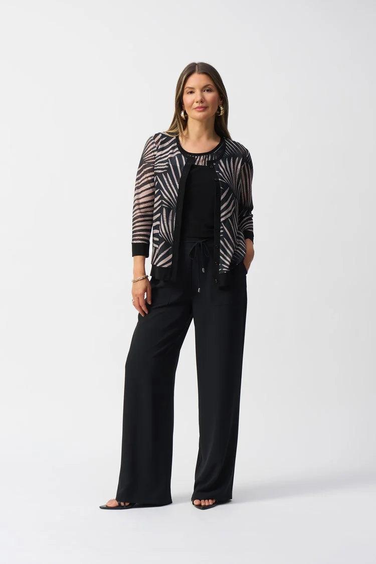 Jacquard Tropical Print Jacket and Cami Set Product Image