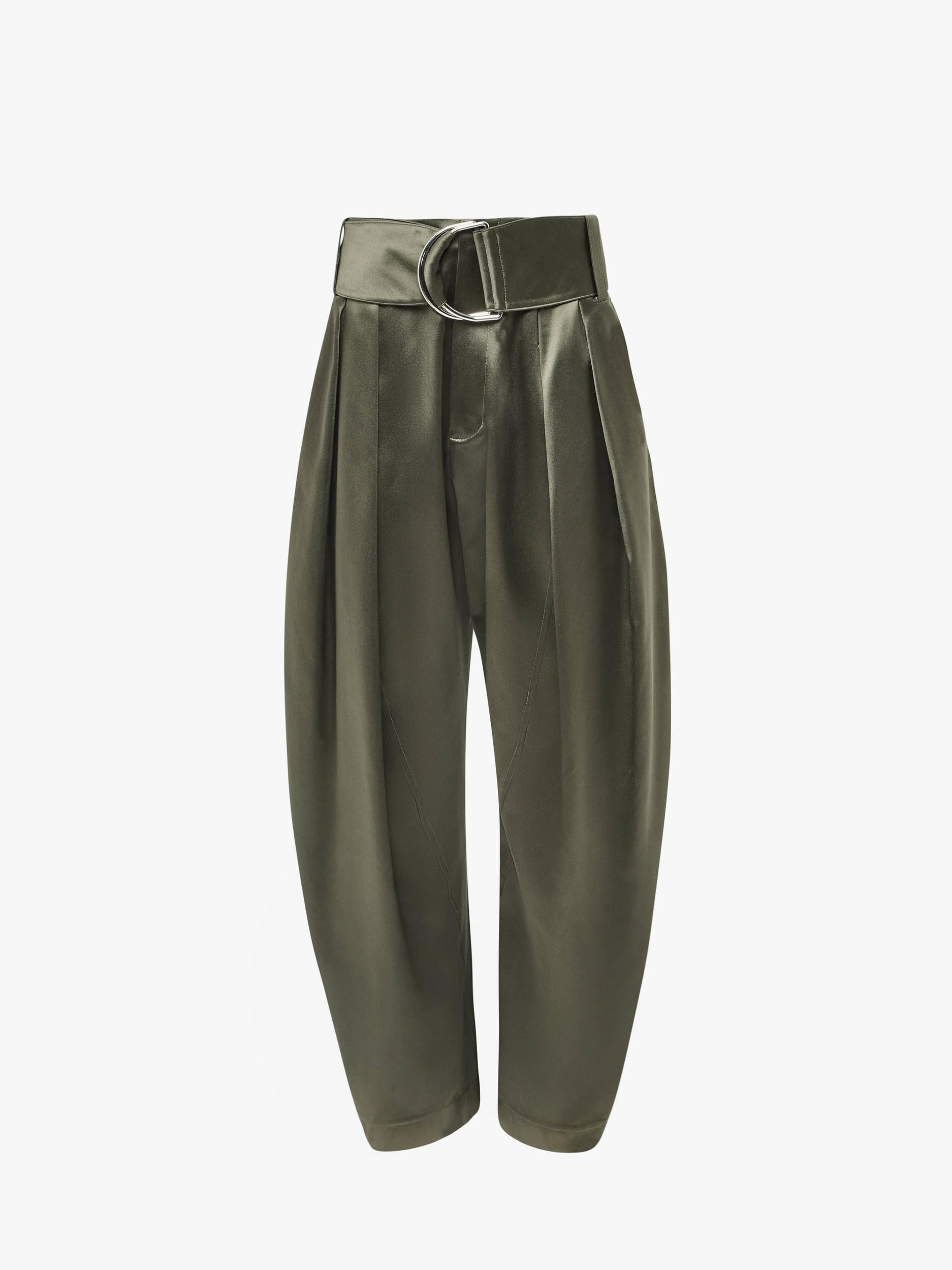 PLEATED D-RING TROUSERS Product Image