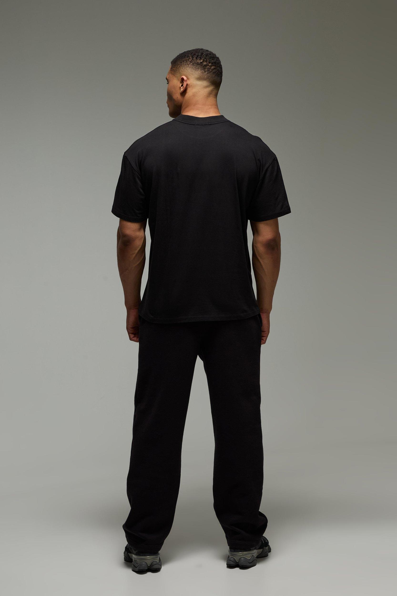 MAN Active Chest Day Oversized Extended Neck T-Shirt | boohooMAN USA Product Image