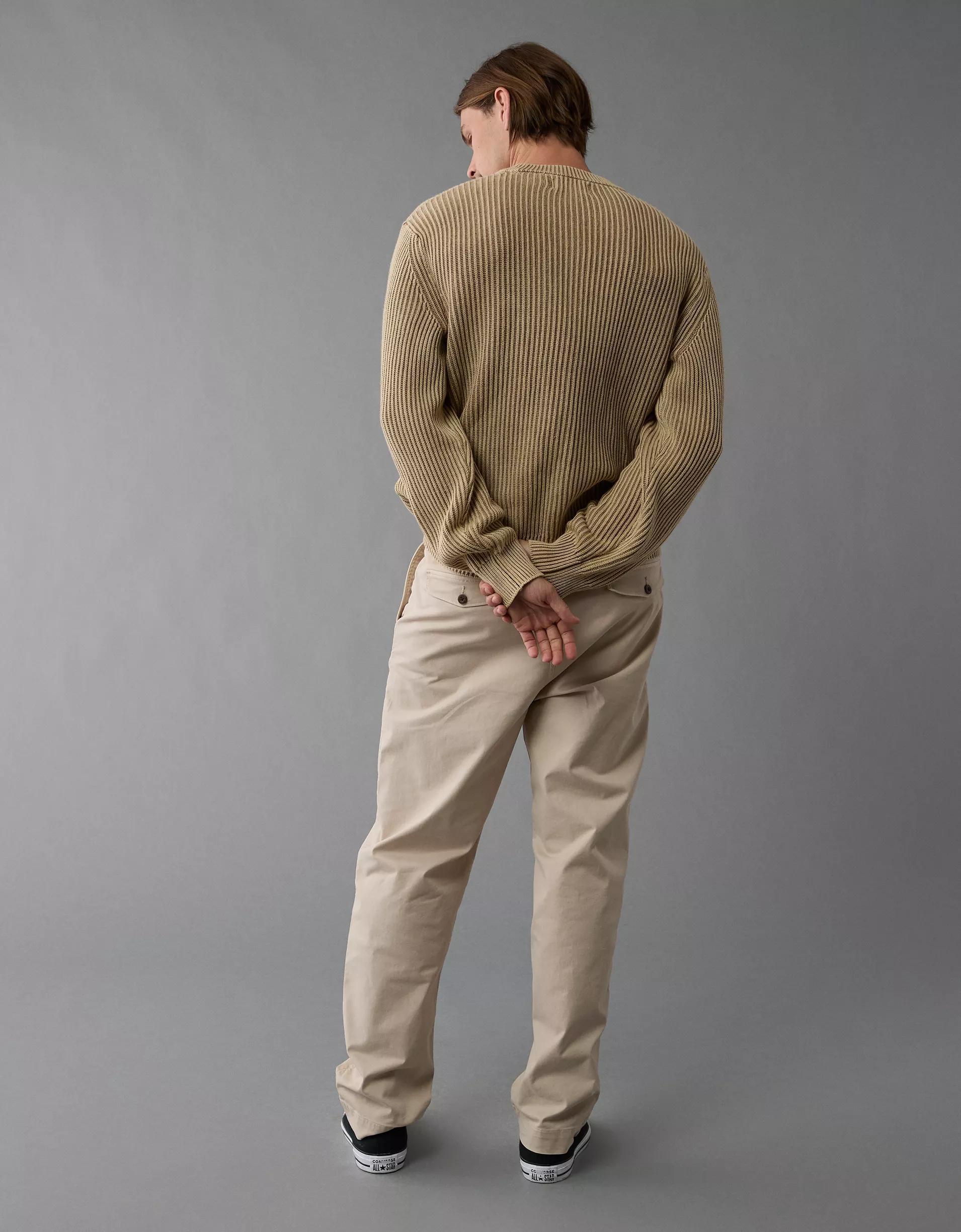 AE Shaker Stitch Crew Neck Sweater Product Image