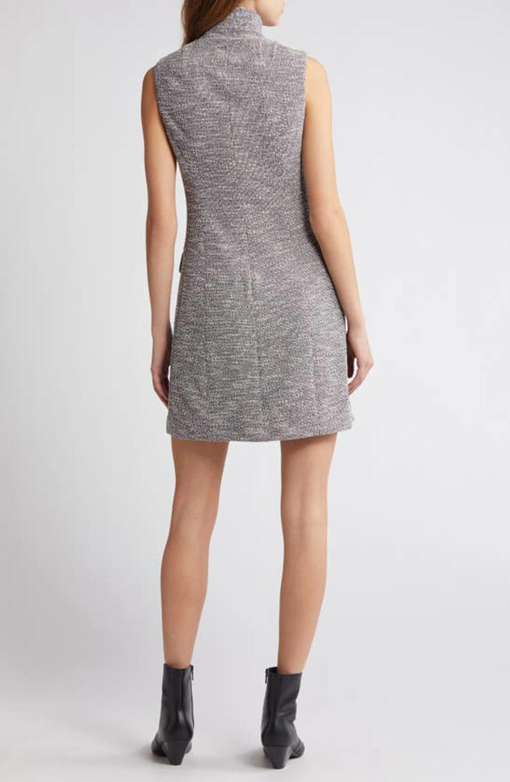 RAG & BONE Slade Italian Tweed Vest Dress Nvywhiteml In Navy White Multi Product Image