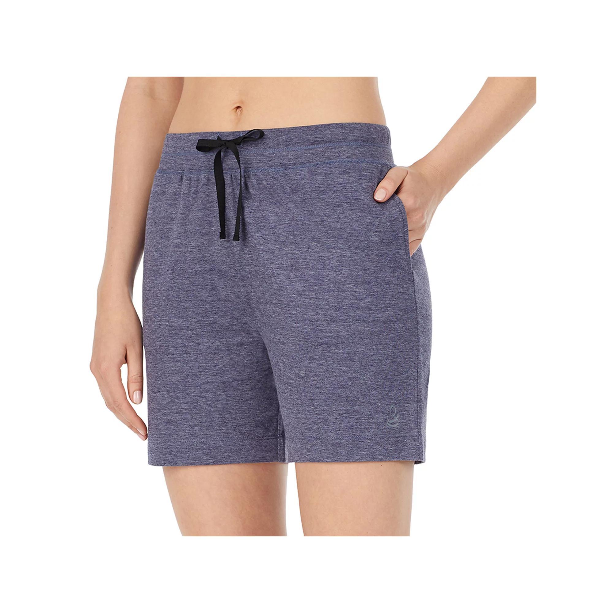 Women's Cuddl Duds® Pajamas: Essentials Pajama Sleep Shorts, Size: Small, Navy Grey Product Image