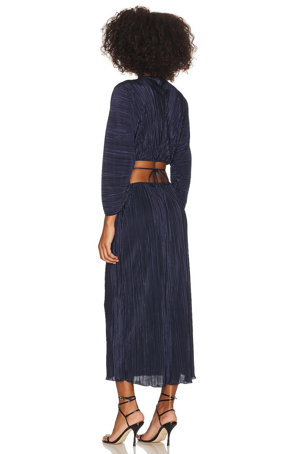 Always Fits Plisse Midi Dress Good American Product Image