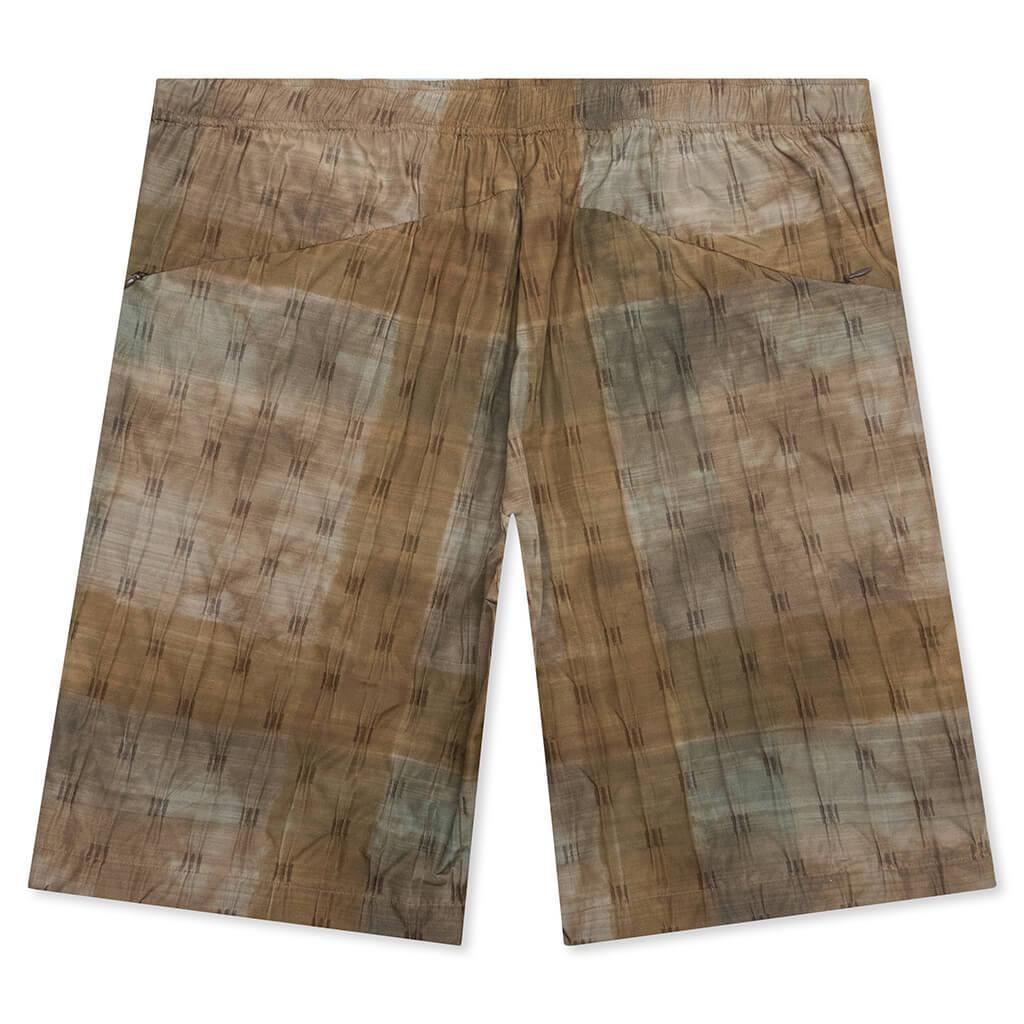 W.U. Short - Khaki Plaid Male Product Image