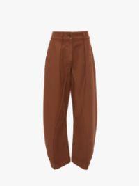 TWISTED SEAM TROUSERS in brown | JW Anderson US  Product Image