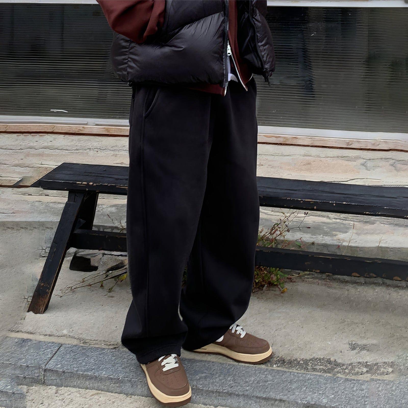 RT No. 12431 LOOSE STRAIGHT SWEATPANTS Product Image