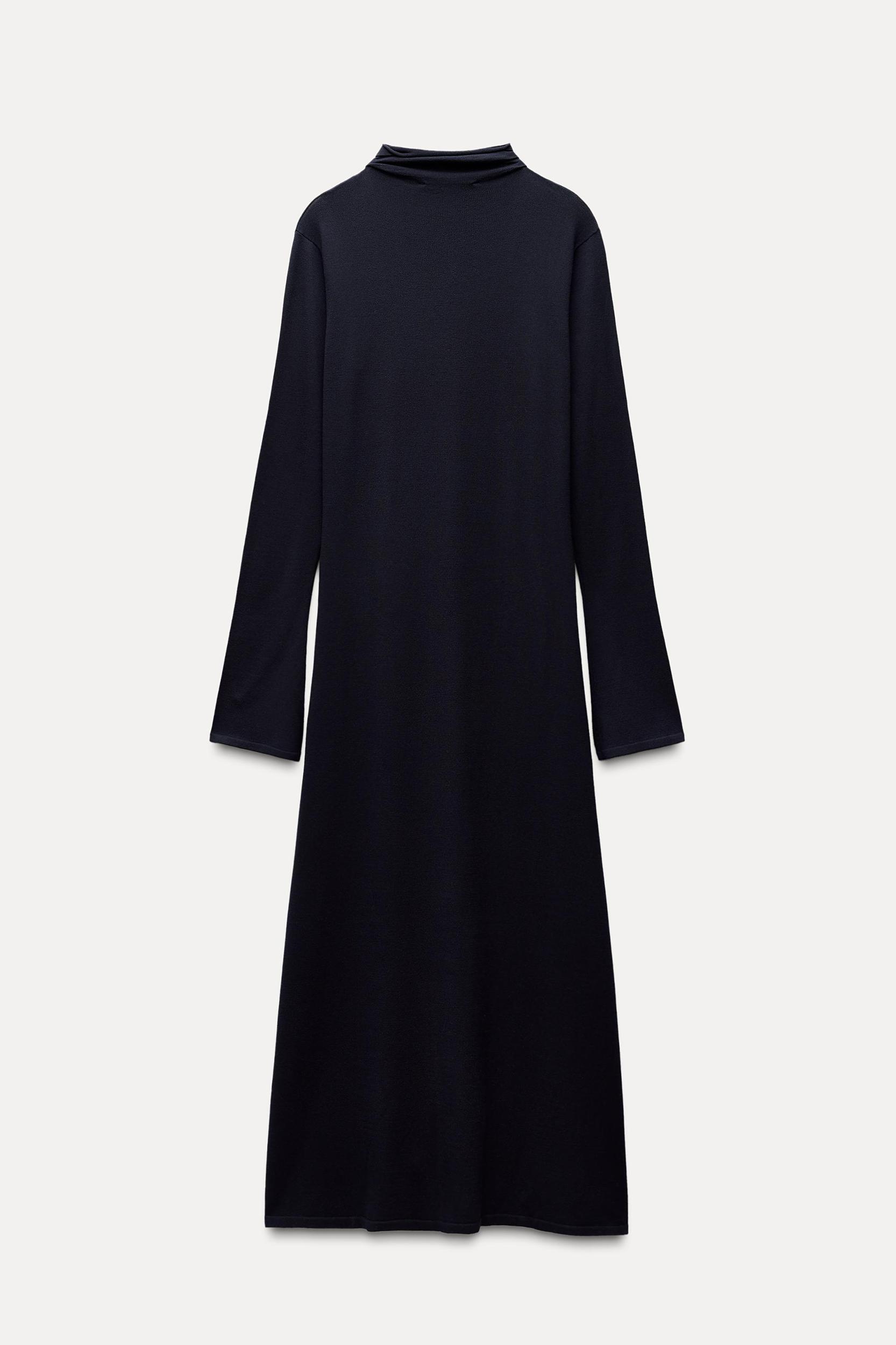 KNOTTED LONG KNIT DRESS Product Image
