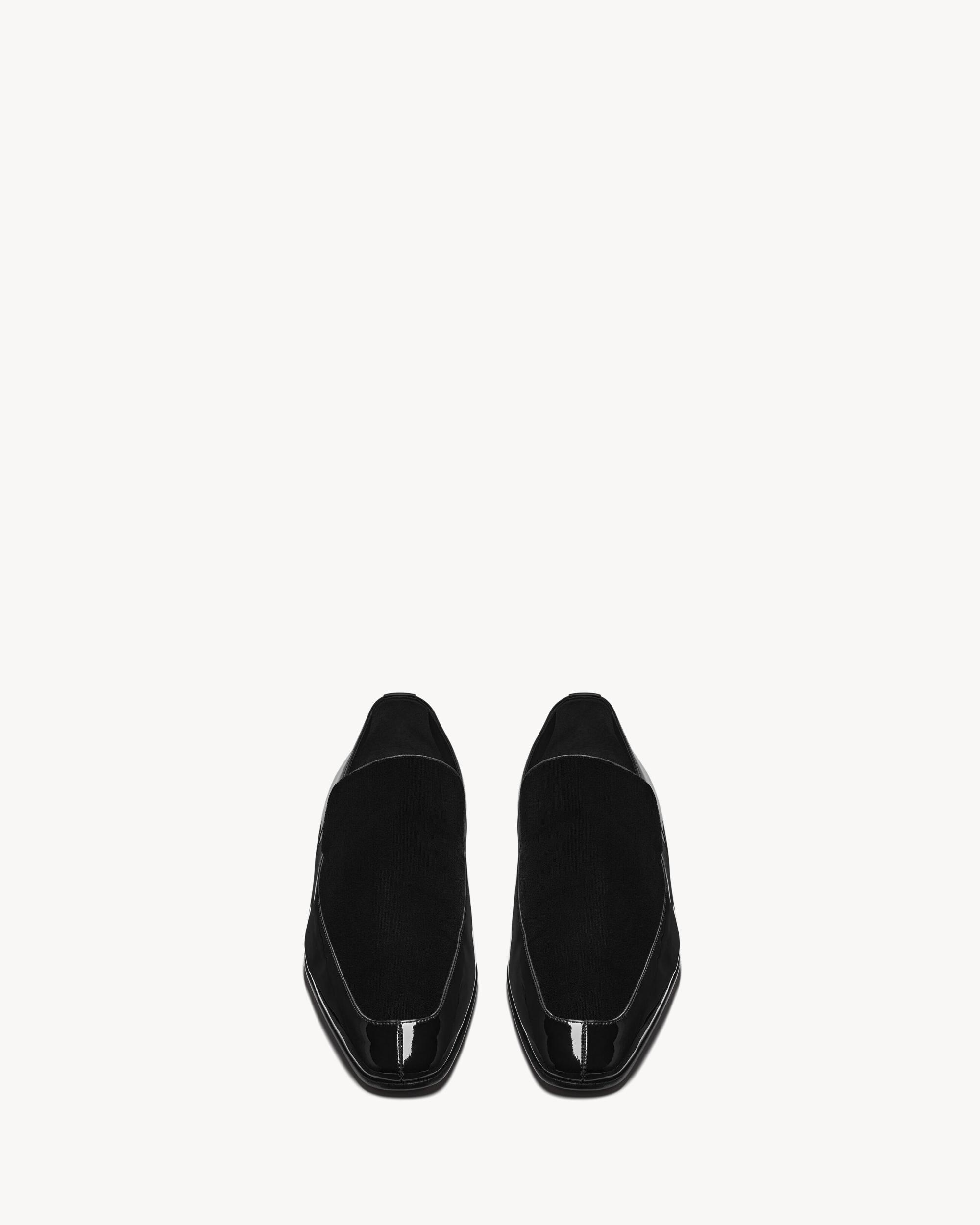 GABRIEL loafers in patent leather and velvet Product Image