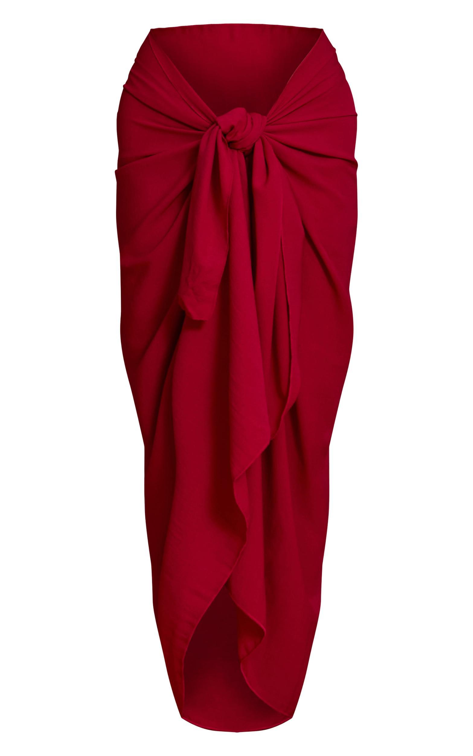 Magenta Woven Floaty Maxi Sarong Product Image