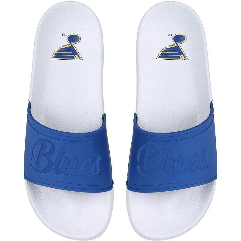 Women's FOCO St. Louis Blues Script Wordmark Slide Sandals, Size: 11-12, White Product Image