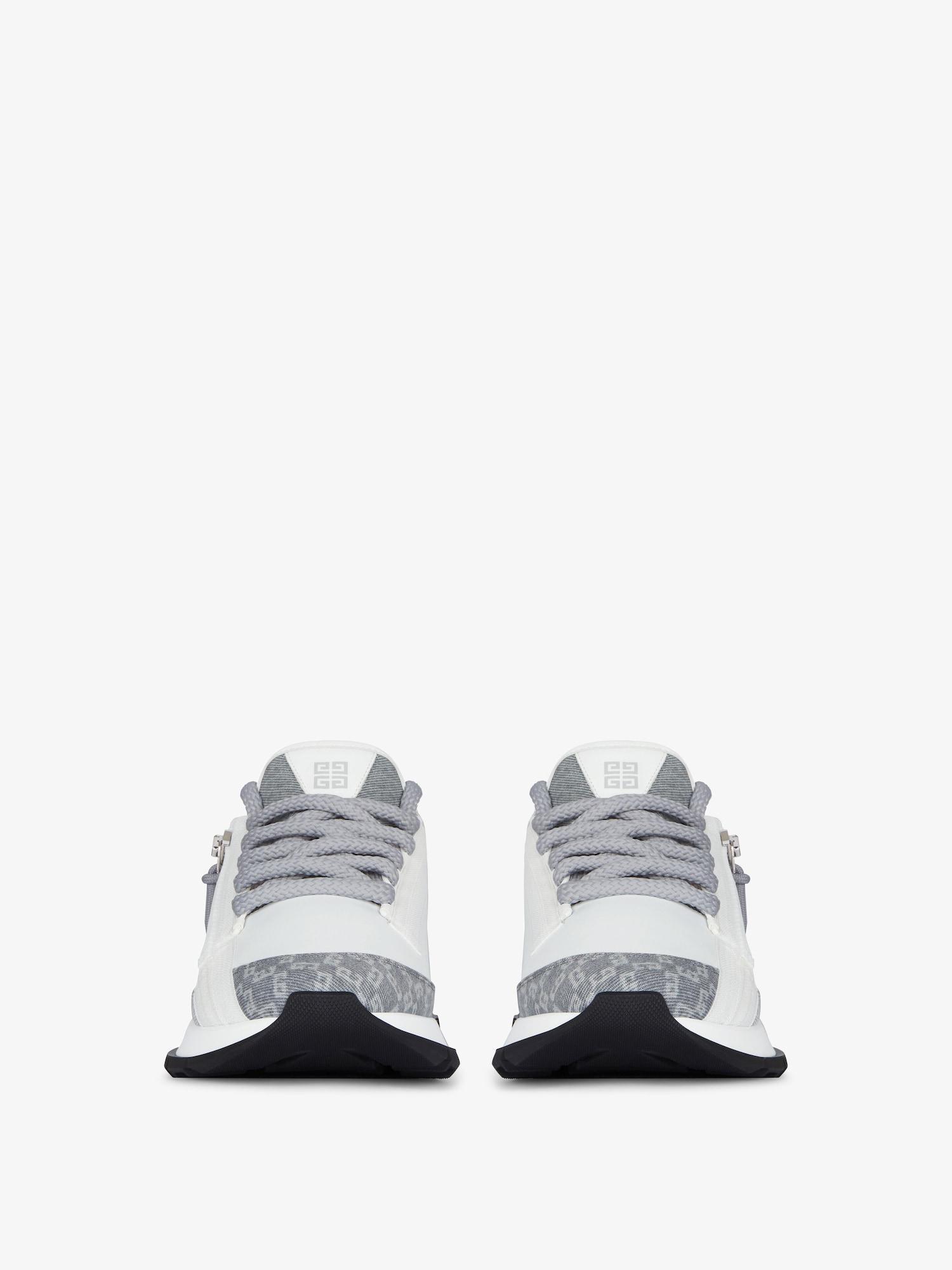 Spectre sneakers in leather & monogram 72 denim Product Image